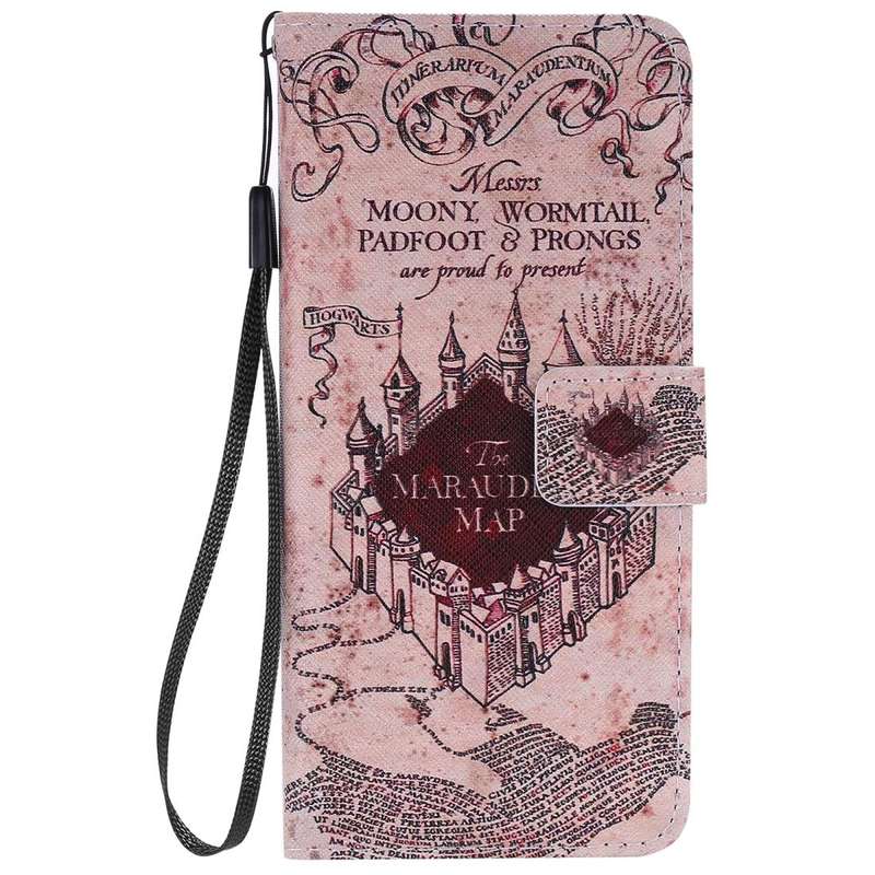 For Galaxy S20 Painting Horizontal Flip Leather Case with Holder & Card Slot & Lanyard(Castle)