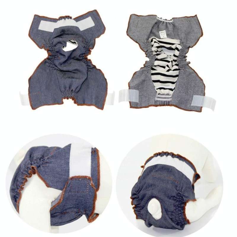 Anti-sorrow Female Dog Physiological Pants Urine-proof And Wet Pet Leak-proof Underwear, Size:L