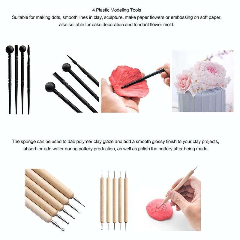 32 In 1 Pottery Tool Set Pottery Clay Stone Carving Knife DIY Clay Combination Tool