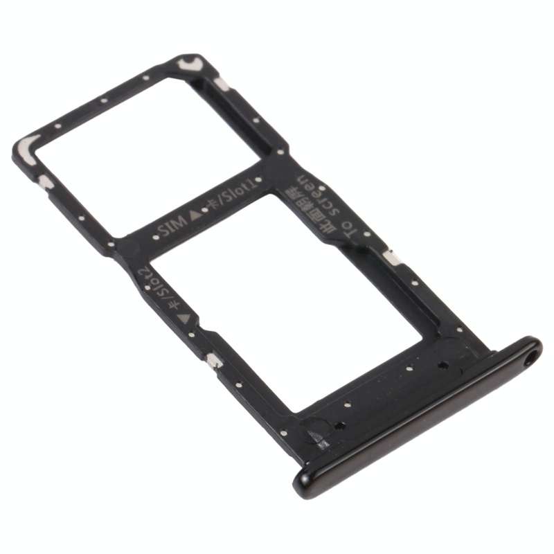 SIM Card Tray + SIM Card Tray / Micro SD Card Tray for Honor 9S (Black)