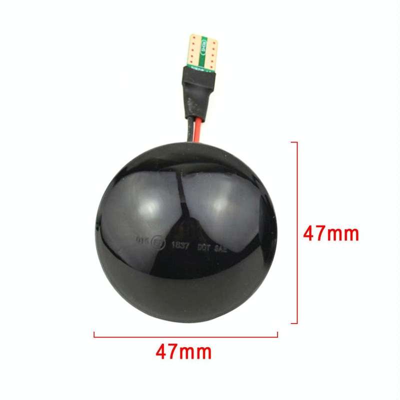 2pcs For Land Rover Range Rover L322 2002-2012 Car Dynamic LED Fender Side Light (Transparent Black)