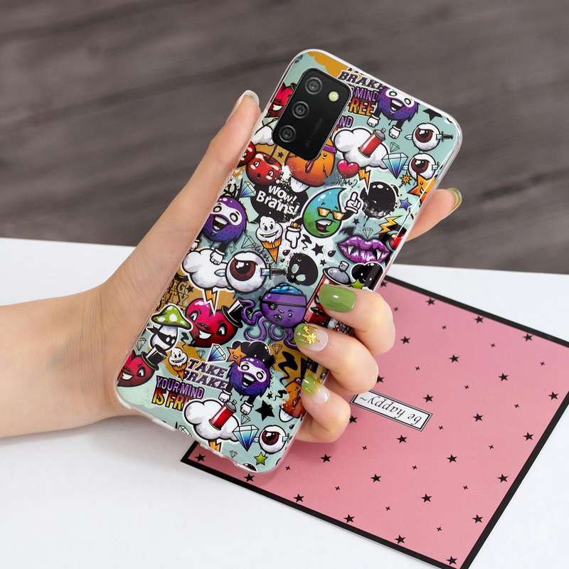 For Samsung Galaxy A02s(EU Version) Luminous TPU Mobile Phone Protective Case(Rubbish)