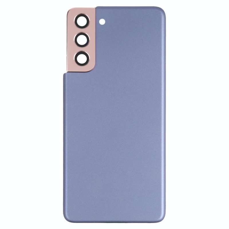 For Samsung Galaxy S21 5G Battery Back Cover with Camera Lens Cover (Purple)