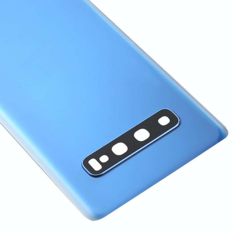 For Galaxy S10 Battery Back Cover with Camera Lens (Blue)