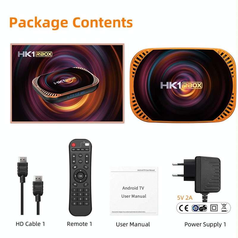 MECOOL HK1RBOX X4 4K TV Box, Android 11 Amlogic S905X4 CPU with RC 4GB+64GB(AU Plug)