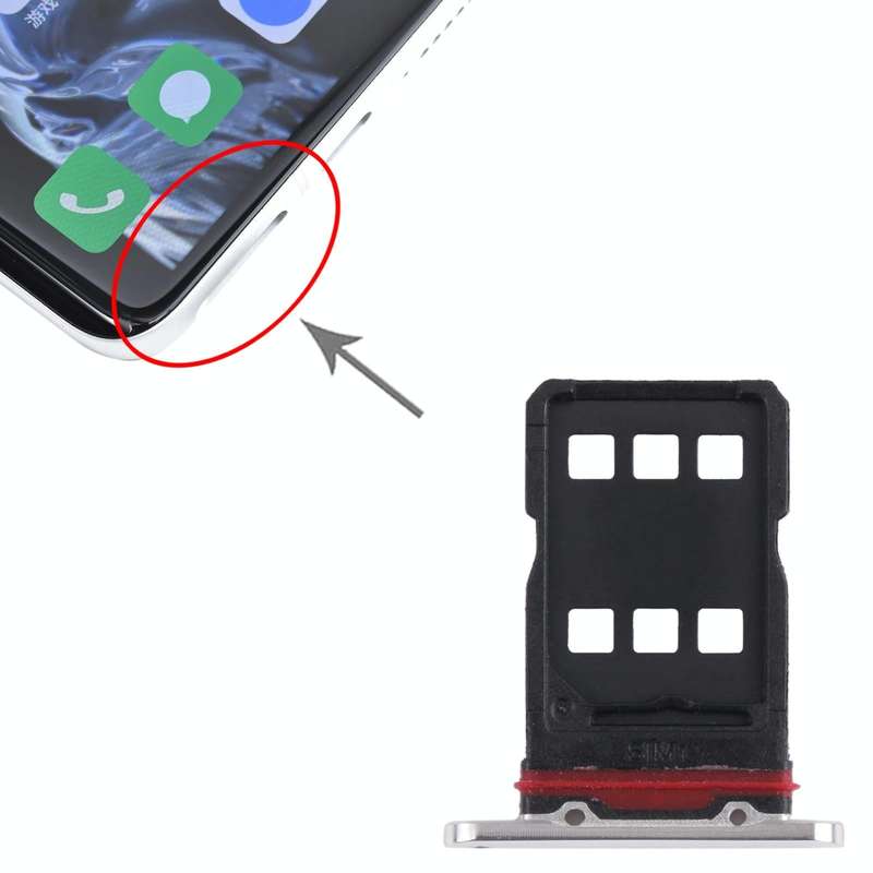 For Meizu 18 Pro SIM Card Tray + SIM Card Tray (Silver)