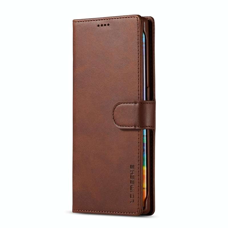 For Honor 50 Lite LC.IMEEKE Calf Texture Flip Leather Phone Case(Brown)