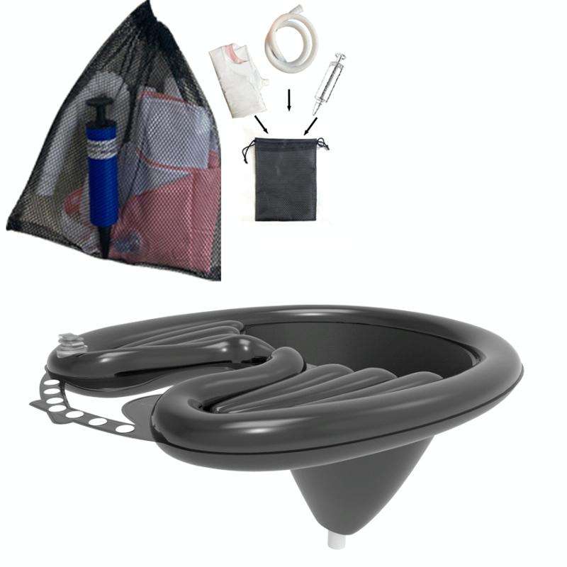 Household Pregnant And Elderly Recline Shampoo Basin Hair Care, Color: Black+Drain Pocket