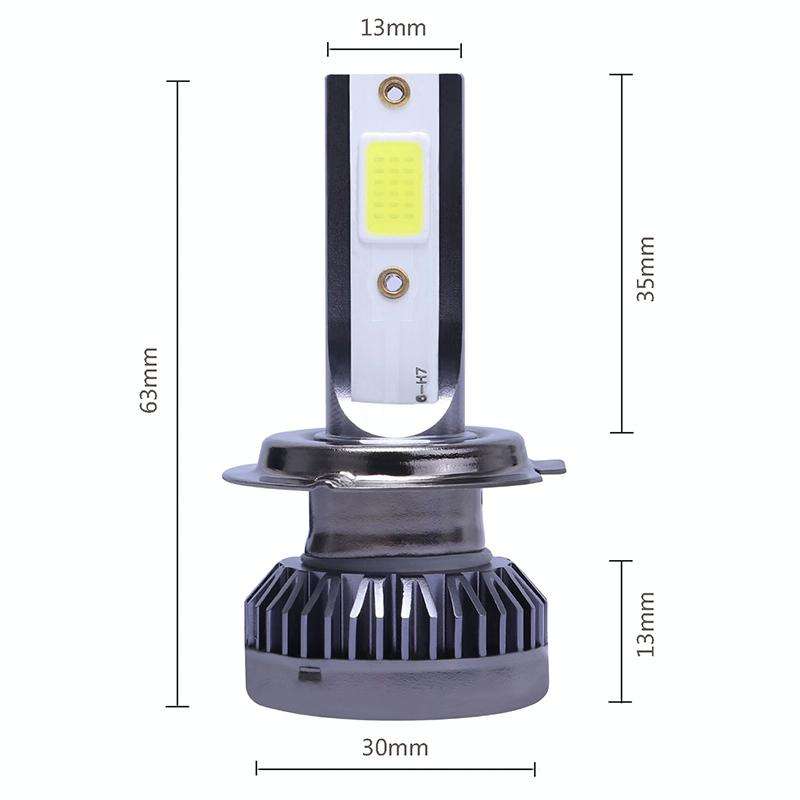 2 PCS H7 DC9-36V / 36W / 8000K / 6000LM IP68 Car / Motorcycle Mini COB LED Headlight Lamps / Fog ...