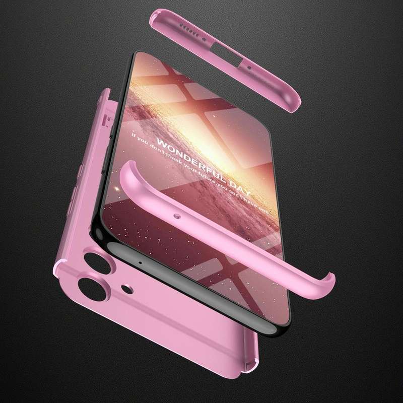 For Samsung Galaxy S23 FE 5G GKK Three Stage Splicing Full Coverage PC Phone Case(Rose Gold)