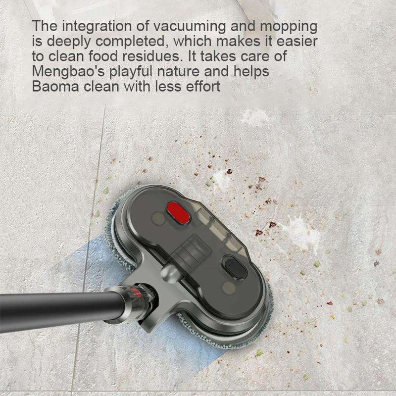 For Dyson V7 / V8 / V10 / V11 X004 Electric Mop Head Wet Towing Household Floor Cleaning Head wit...