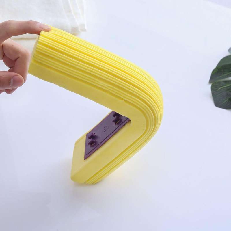 2 PCS 28cm Half-Fold Narrow Mouth Universal Mop Sponge Tape Head Replacement Fittings(Gray)