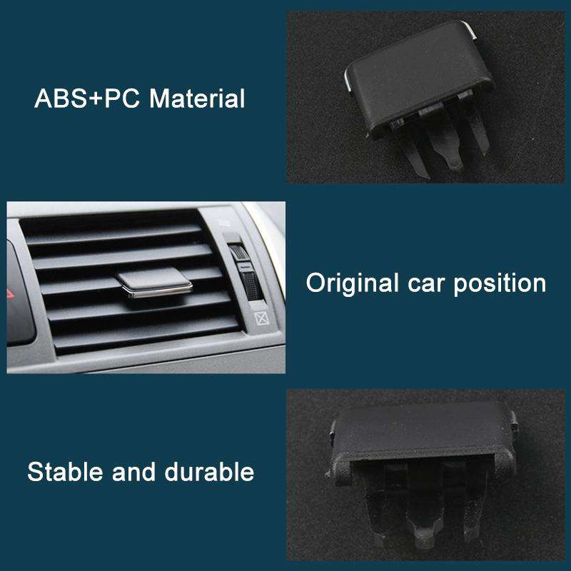 For Toyota Corolla Left-hand Drive Car Left and Right Air Conditioning Air Outlet Paddle (Black)