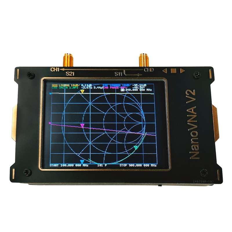 3.2 inch 3G S-A-A-2 NanoVNA V2 Vector Network Analyzer Digital Nano VNA Tester MF HF VHF UHF USB ...