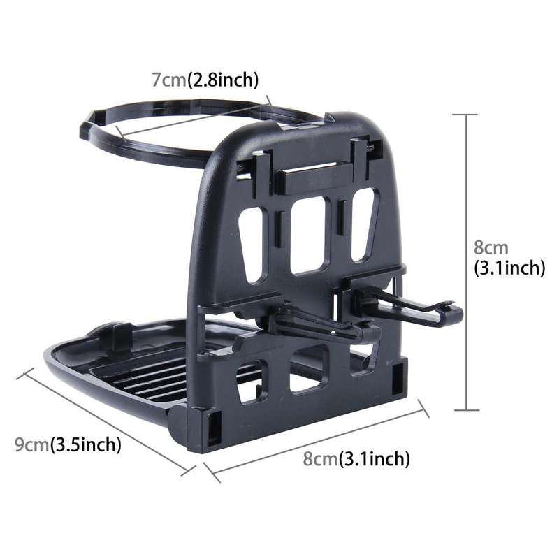 SHUNWEI SD-1010 Foldable Auto Car Air Vent Outlet Beverage Cup Drink Bottle Holder Stand Mount(Bl...