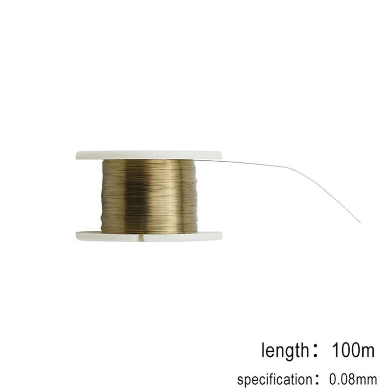 kaisi 0.08mm Alloy Steel Molybdenum Wire Cutting Wire Line, Length: 100m