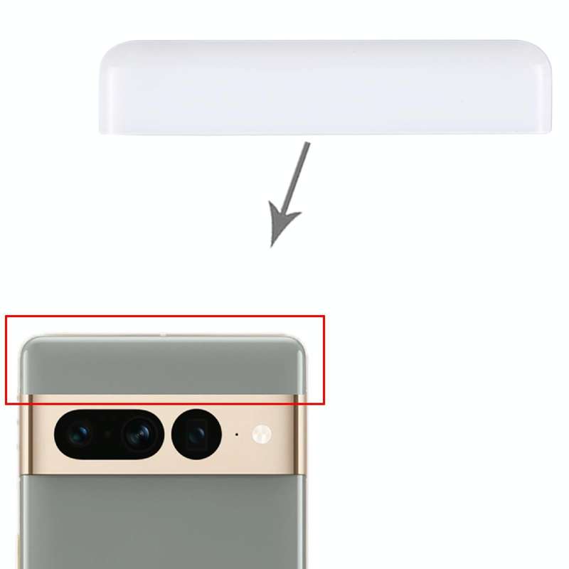 For Google Pixel 7 Pro Original Front Upper Top Back Cover (White)