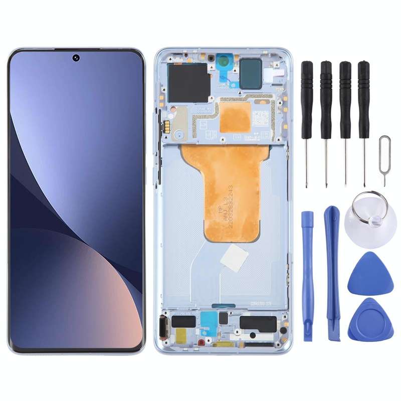 For Xiaomi 12S Original AMOLED Material LCD Screen Digitizer Full Assembly with Frame (Blue)