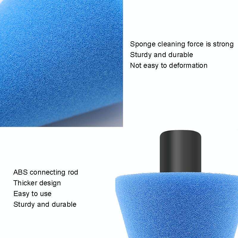 Car Cone Wheel Polishing Sponge M14 Detail Waxing Sponge Wheel(Yellow)