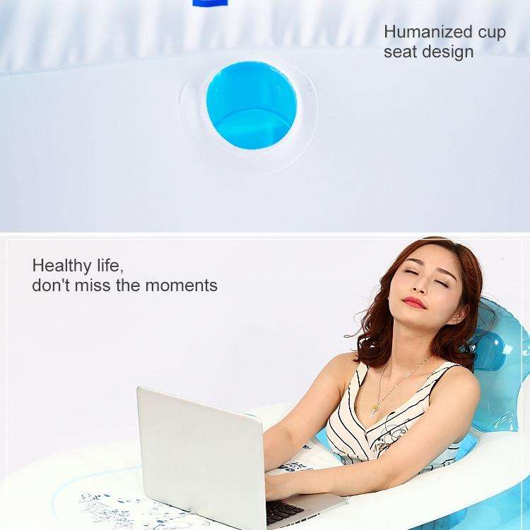Adult Inflatable Folding Bath Warm Bath, Color Random Delivery, Size:130x70x70cm