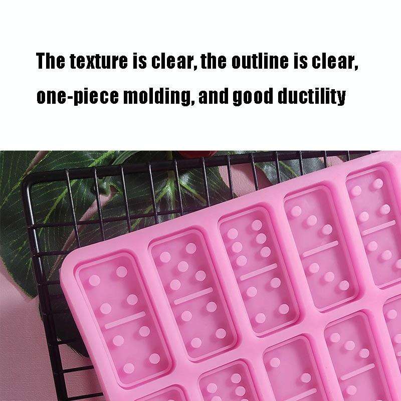 Domino Epoxy Silicone Mold DIY Fondant Cake Decoration, Model Number:SX-BH-108(Red)