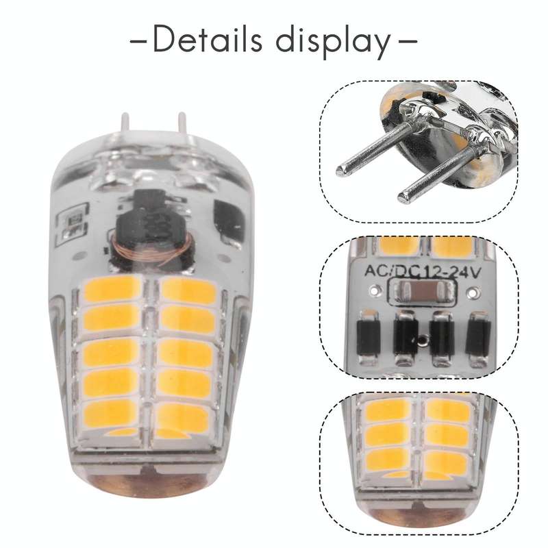 GY6.35 3W 245-280LM 20 LED SMD 2835 Dimmer Corn Light Bulb, AC/DC 12V