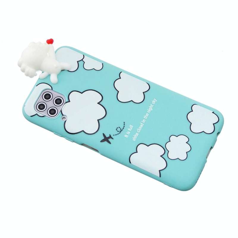 For Huawei P40 Lite Shockproof Cartoon TPU Protective Case(Clouds)
