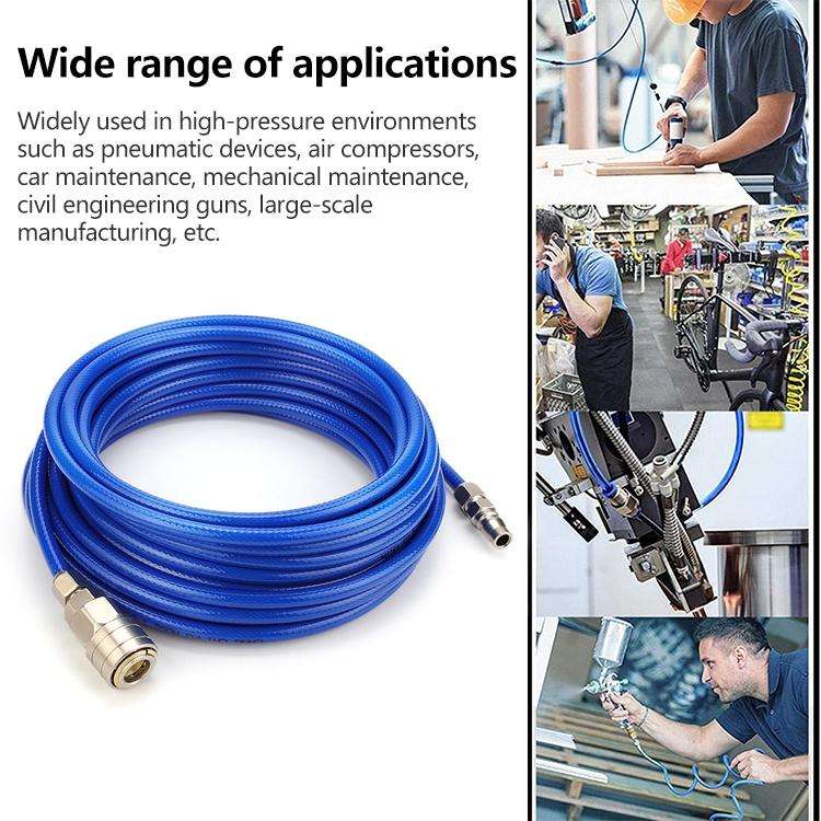 LAIZE High Pressure Flexible Polyurethane Pneumatic Tubing with Connector, Specification:10x6.5mm...