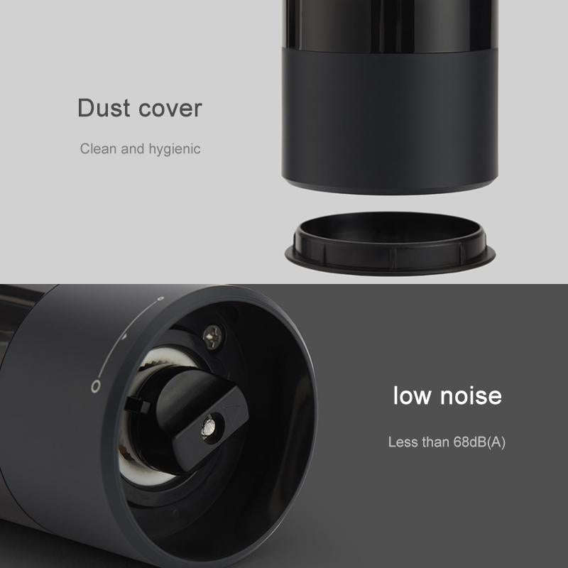Original Xiaomi Youpin Huohou Electric Grinding Machine Automatic Mill Pepper Grinder(Black)