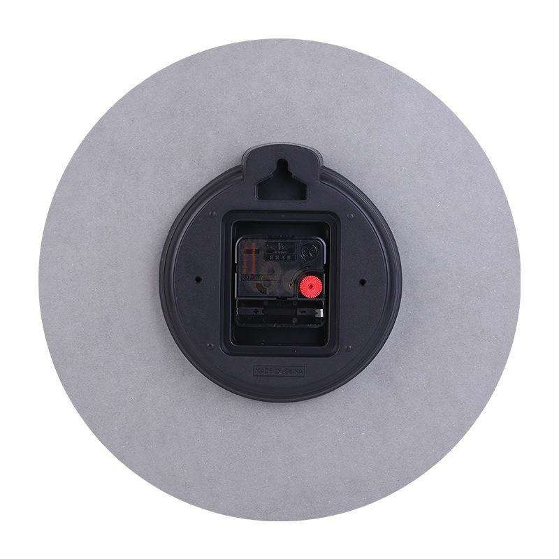 Round Silent Clock Walnut Wall Clock