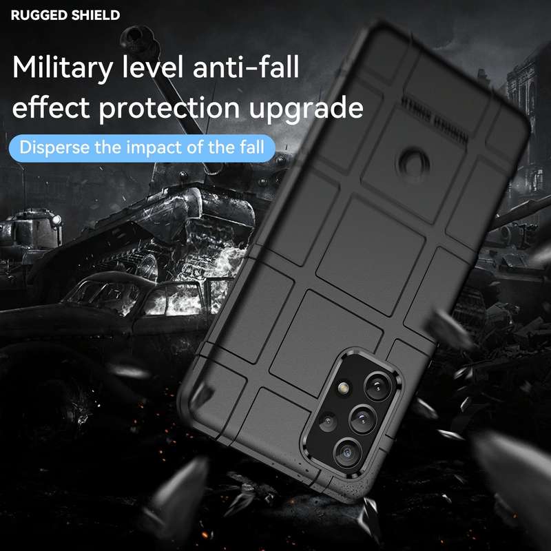 For Samsung Galaxy A73 5G Full Coverage Shockproof TPU Phone Case(Black)