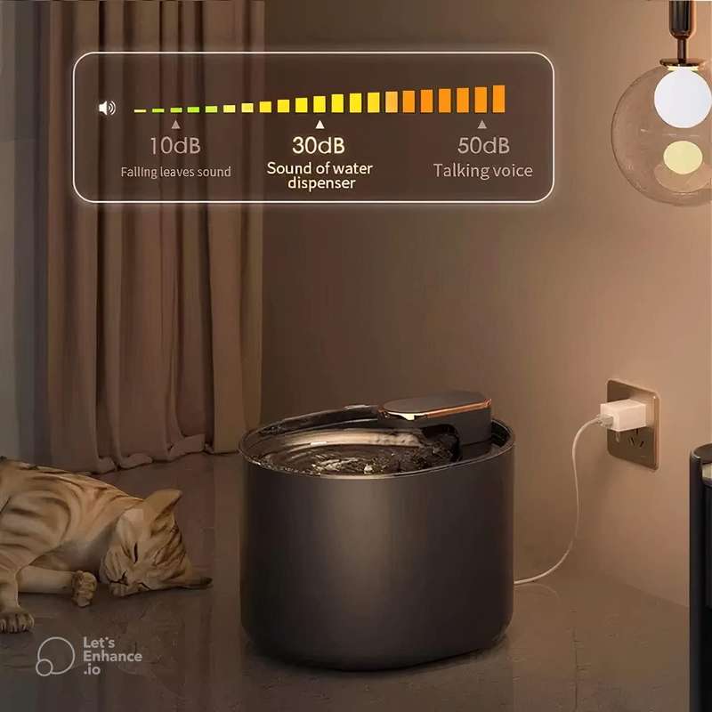 3L Electric Pet Water Dispenser Automatic Cat Water Fountain Mute Water Feeder Bowl Ordinary Moto...