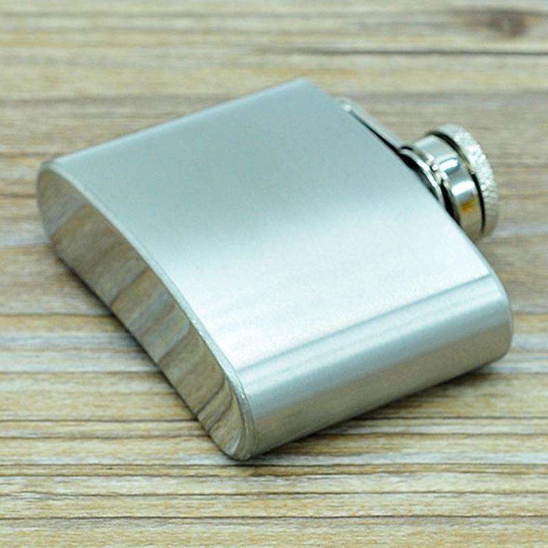 58ml(2oz) Stainless Steel Pocket Flagon Outdoor Sports Flat ultralight Liquor Flask Camping Porta...