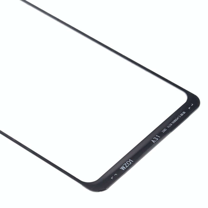 For Samsung Galaxy A31 Front Screen Outer Glass Lens (Black)