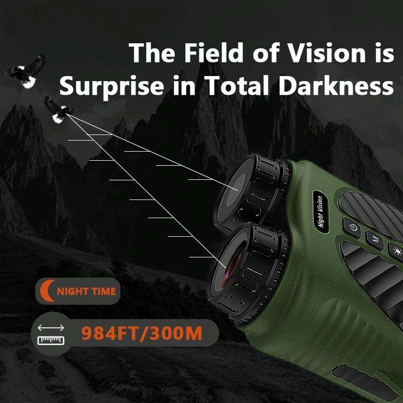 DT39 3 inch IPS Screen Binoculars Digital Binoculars Night Vision(Green)
