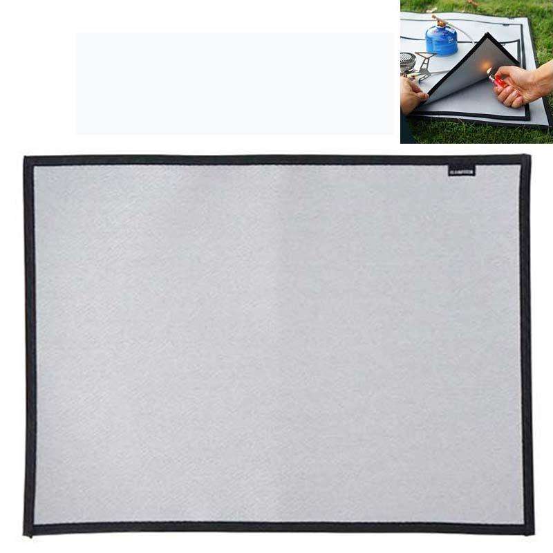 CLS Outdoor Camping Fireproof Cloth Picnic Barbecue Heat Insulation Mat Flame Retardant Fiberglas...
