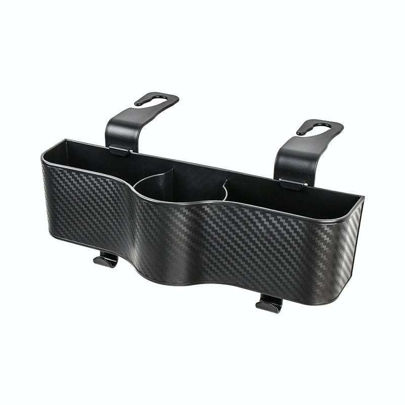 Car Seat Back Storage Box Rear Hanging Cup Holder(Black)