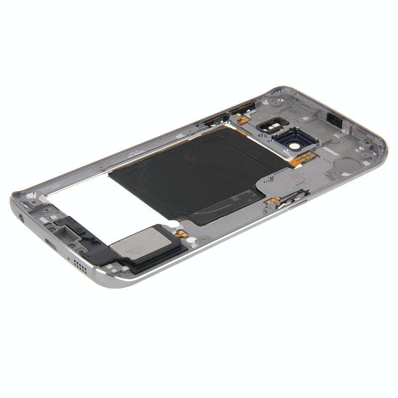 For Galaxy S6 Edge / G925 Back Plate Housing Camera Lens Panel  with Side Keys and Speaker Ringer...