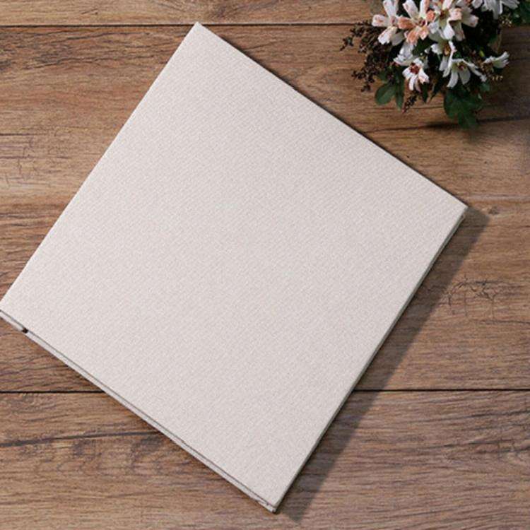 Simple Linen Self-adhesive Film Album Retro Family Large Capacity Handmade Creative Gifts(Beige B...