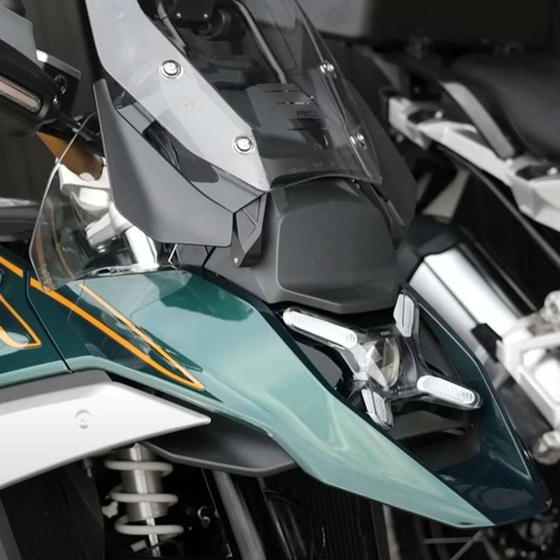 For BMW R1300GS Motorcycle Side Air Deflector Windshield(Grey)