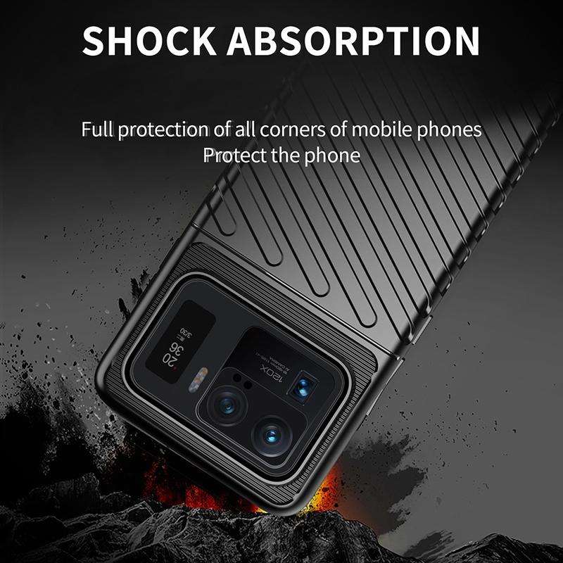 For Xiaomi Mi 11 Ultra Thunderbolt Shockproof TPU Protective Soft Case(Black)
