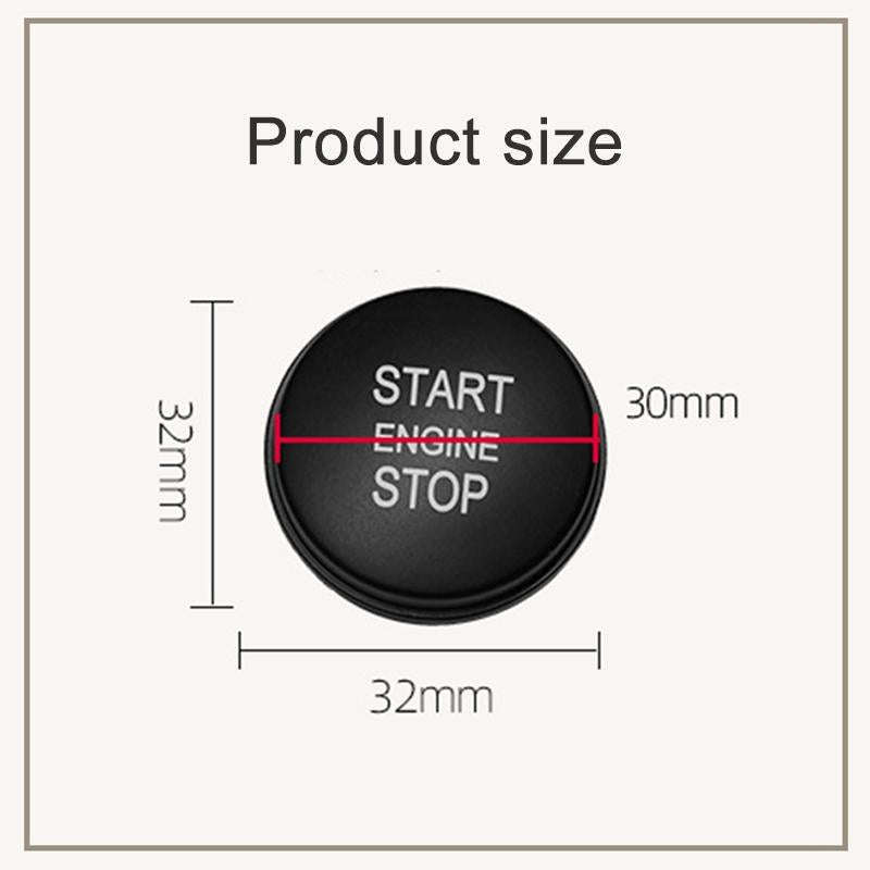 One-key Start Engine Stop Switch Button for Land Rover Range Rover Executive, Left Driving (Green)