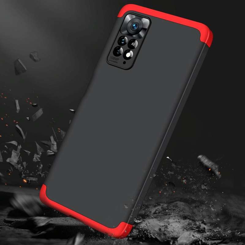 For Xiaomi Redmi Note 11 Pro 4G / 5G Global GKK Three Stage Splicing Full Coverage PC Case(Black ...