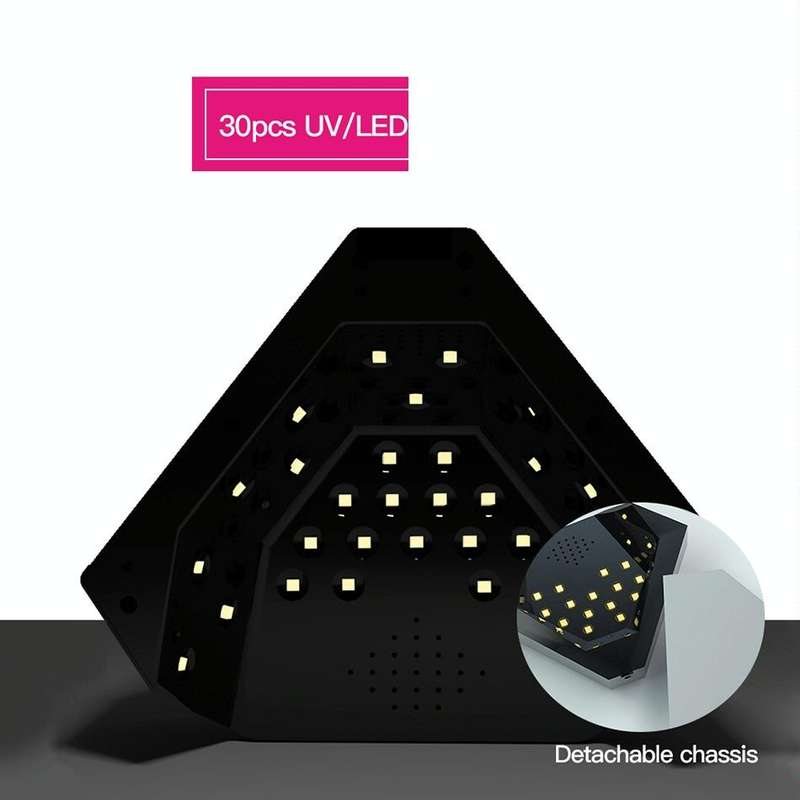 SAMVI 48W Intelligent Diamond Nail Lamp Double Light Source Infrared Sensation Quick Dry Nail Pho...