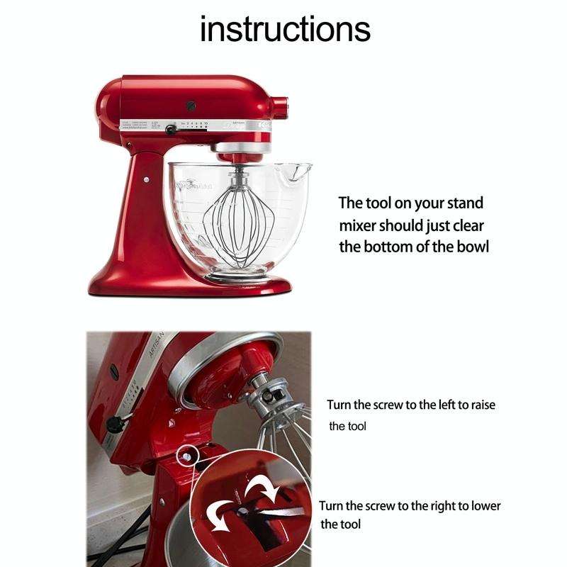 For KitchenAid Stand Mixer 5QT Dough Hook Stainless Steel Accessories