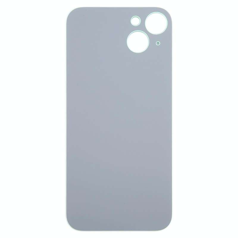 For iPhone 15 Plus Easy Replacement Big Camera Hole Glass Back Battery Cover(Green)