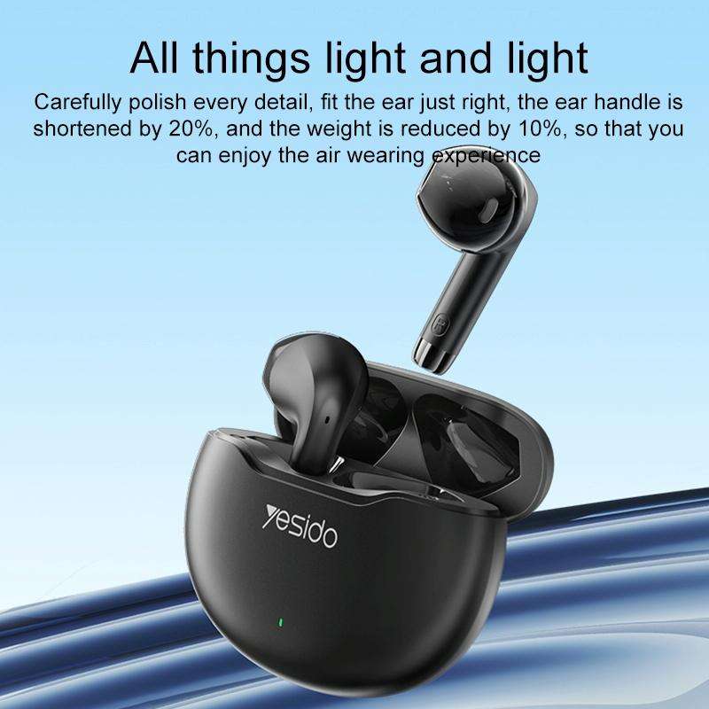 Yesido TWS21 Bluetooth 5.3 TWS Wireless Bluetooth Earphone (White)