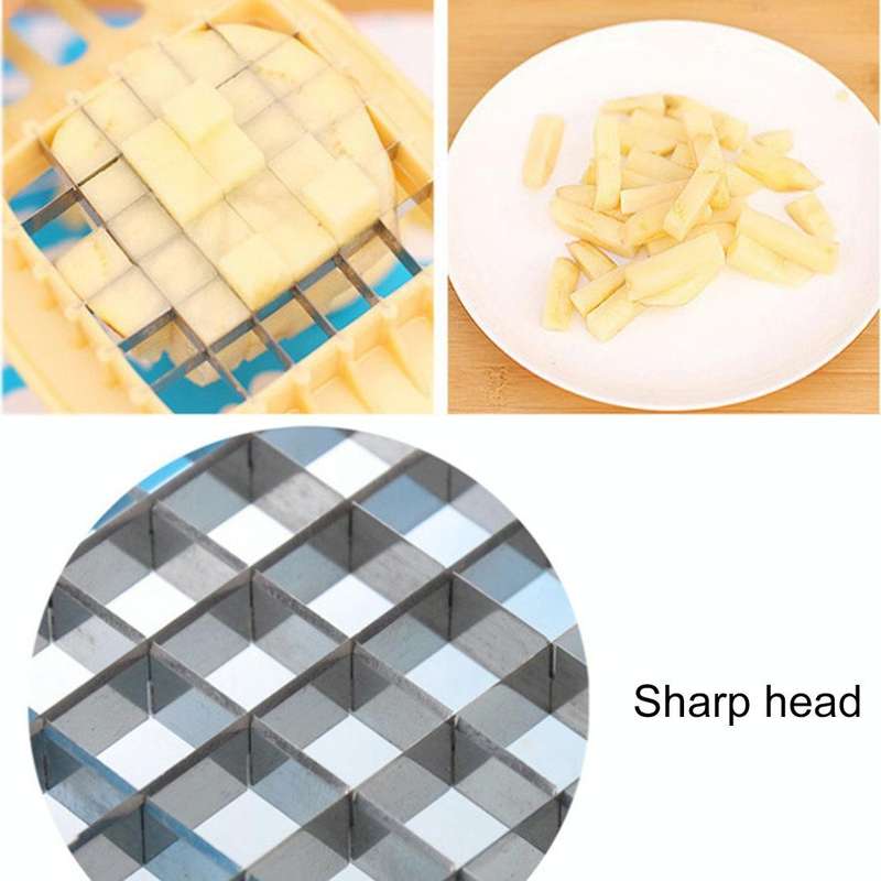 Kitchen Gadget Multi-function Potato Slicer(White)