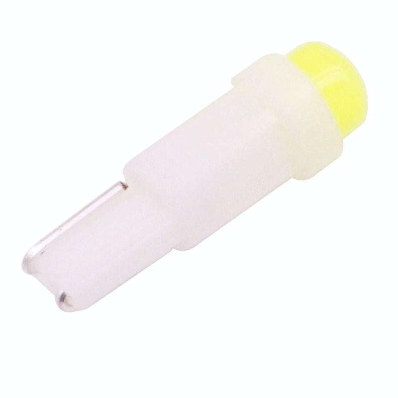5 PCS T5 0.5W 20LM White Light 1 LED COB LED Instrument Light Bulb Dashboard Light for Vehicles, ...