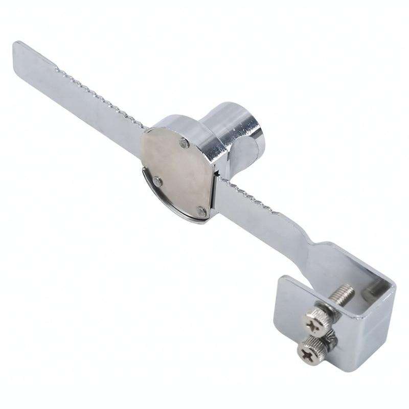 Removable Serrated Glass Sliding Door Lock Window Cabinet Door Latches With Key
